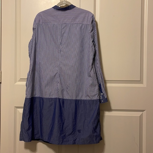 Shukr striped and solid cotton tunic. 2X. With side pockets - Picture 3 of 3